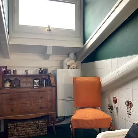 Attic With Terrace And Chimney Milano