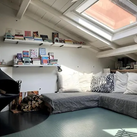 Lägenhet Attic With Terrace And Chimney *